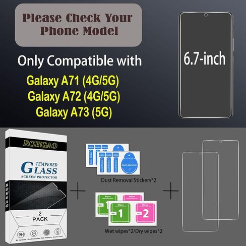 (2 Pack Screen Protector for Samsung Galaxy S20 FE 5G / S20 FE 5G UW Tempered Glass, Support Fingerprint Reader, 9H Hardness, Case Friendly, Bubble Free, Anti Scratch in Saudi Arabia