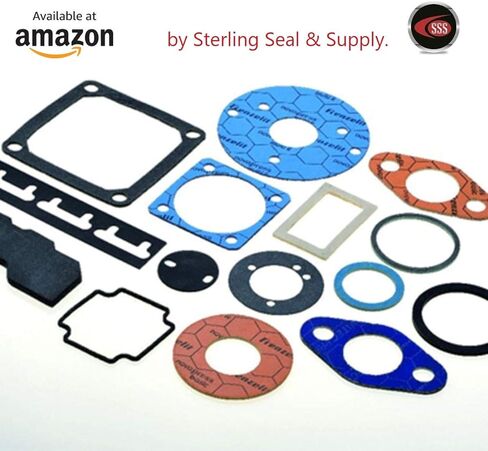 Lamons 750.CAMGAS.BLKNBRx5 Sterling Seal & Supply (STCC) 3/4" حشية كاملوك، CAM وأخدود، أسود بونا/NBR، (5 حشوات) in Kuwait