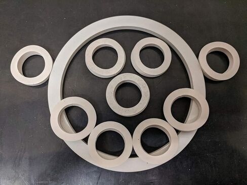 Lamons 750.CAMGAS.BLKNBRx5 Sterling Seal & Supply (STCC) 3/4" حشية كاملوك، CAM وأخدود، أسود بونا/NBR، (5 حشوات) in Kuwait