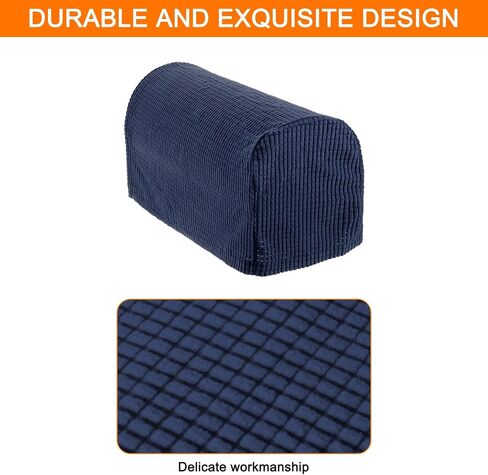 uxcell Stretch Armrest Covers Armchair Anti-Slip for Chairs Sofas Couch Arm Covers Recliner Sofa Navy Blue 2 Pcs in Saudi Arabia