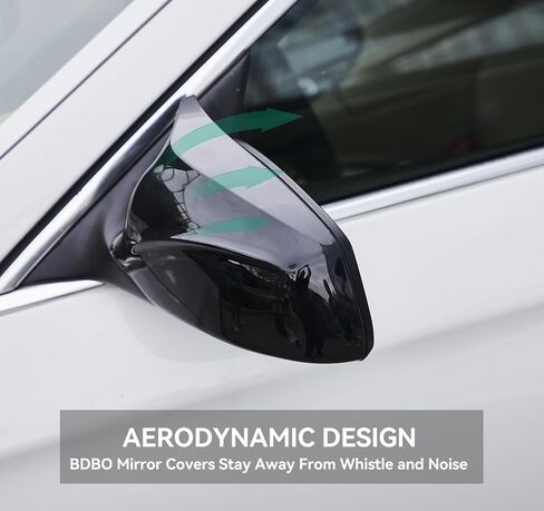 أغطية مرآة BDBO لسيارة BMW F10 - مظهر متين من ألياف الكربون، أغطية مرايا متوافقة مع F10 F11 F18 5-Series LCI F07 5-Series GT 2014-2018 - قم بترقية رحلتك الآن in Kuwait