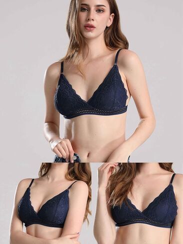 المرأة الدانتيل Bralettes يغرق مبطن حمالة صدر لاسلكية in Kuwait