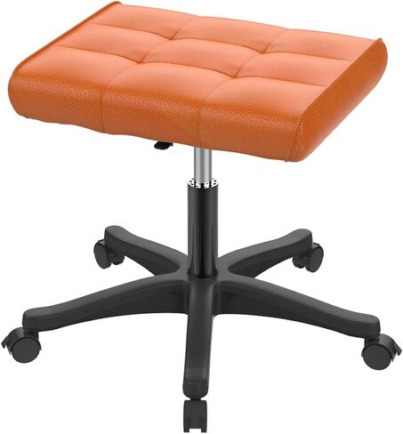 Mobile Footrest Stool, Multi-Use Stool with Lockable Wheels, Under Desk Leg Rest Rolling Chair for Home Office, Adjustable Height Spa Salon Stool, Ottoman Foot Rest in Saudi Arabia