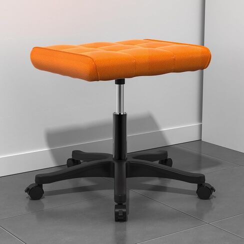 Mobile Footrest Stool, Multi-Use Stool with Lockable Wheels, Under Desk Leg Rest Rolling Chair for Home Office, Adjustable Height Spa Salon Stool, Ottoman Foot Rest in Saudi Arabia