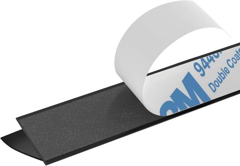 TMH Fin Shaped, Silicone Weather Stripping Door Seal and Window Seal, Self Adhesive (3M) - White Color, 20 Feet Long in Saudi Arabia