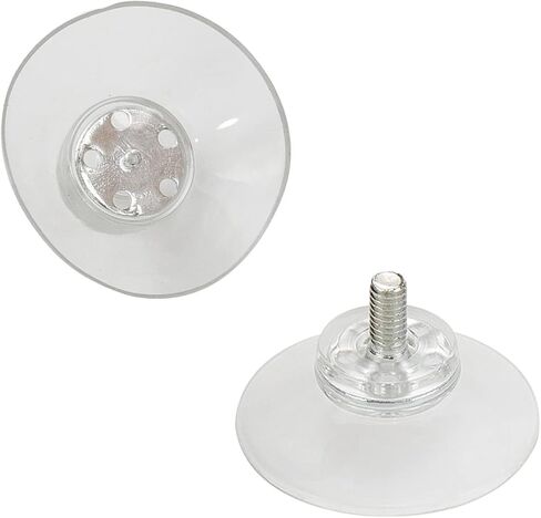 Antrader 20Pcs Suction Cup,30mm Glass Suction Pads,Clear PVC Plastic Sucker Pads,Strong Adhesive Suction Holder with Screw Nut in Saudi Arabia