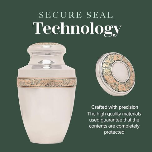Eternal Harmony Cremation Urns for Human Ashes Adult Female & Male - Elegant Cremation Urns for Burial with Velvet Bag, Handcrafted Funeral Urns for Adult Ashes Men & Women - Green, Large in Saudi Arabia