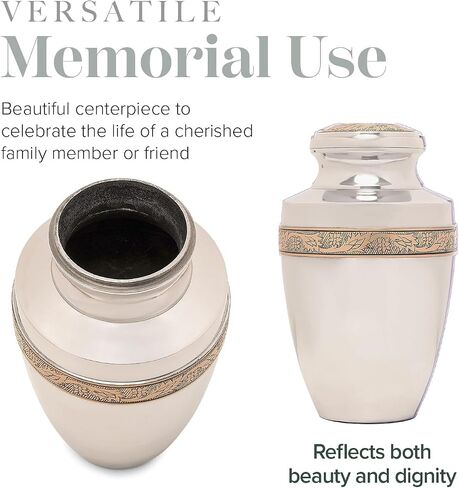Eternal Harmony Cremation Urns for Human Ashes Adult Female & Male - Elegant Cremation Urns for Burial with Velvet Bag, Handcrafted Funeral Urns for Adult Ashes Men & Women - Green, Large in Saudi Arabia
