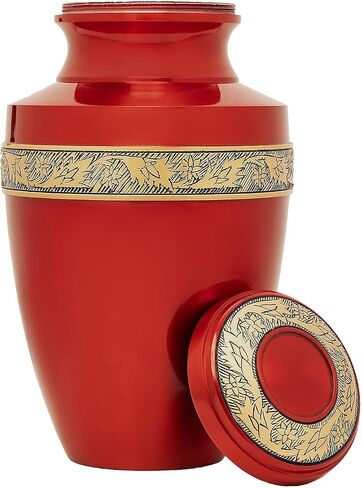 Eternal Harmony Cremation Urns for Human Ashes Adult Female & Male - Elegant Cremation Urns for Burial with Velvet Bag, Handcrafted Funeral Urns for Adult Ashes Men & Women - Green, Large in Saudi Arabia