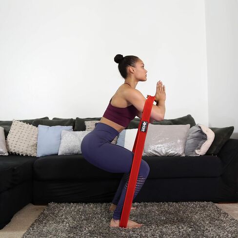 حزام حلقة المقاومة، مقاس 101.6 سم × 5.08 سم، مصنوع من نسيج مريح، مثالي للعلاج الطبيعي واليوجا وبناء الغنائم in Kuwait