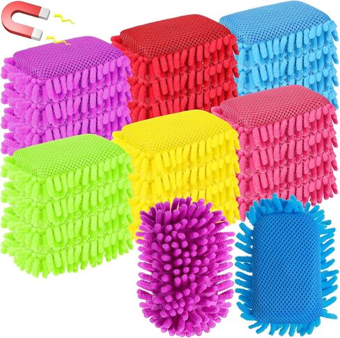 Sherr 24 Pcs Magnetic Whiteboard Eraser School Dry Erase Erasers Microfiber Shag Washable White Board Eraser for Chalk Classroom Home Office (Gray) in Saudi Arabia