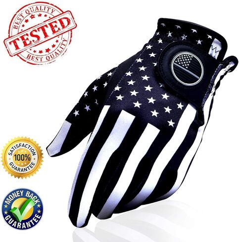 USA Flag Golf Gloves with Perfect Grip for Men and Women,Golf Glove American Flag Left Hand-Golf Glove Men Left Hand/Right Hand,Golf Glove Women Left/Right in Saudi Arabia