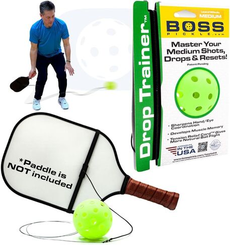 Pickleball DINKTRAINER - Use Trainer When No Match with Buddy, Balls are Green with Ball on String, Pickleballs Offer Practice rebounder Training That aids dinks, Practice Like a Pro in Saudi Arabia