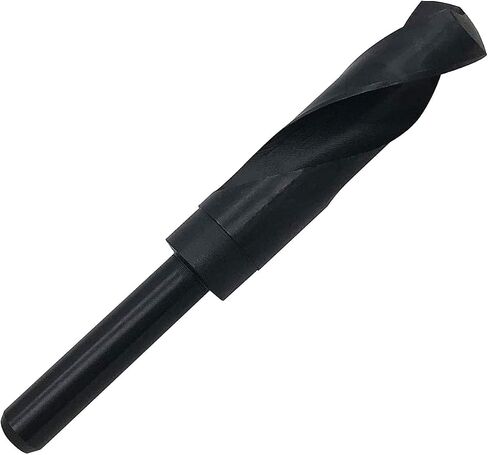 L-A 1" HSS Drill Bit, ½" Reduced Shank High Speed Steel Twist Drill Bit, 25mm Cutting Dia 12mm Shank 155mm Length (25mm) in Saudi Arabia