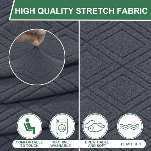 أغطية أريكة زاوية للأريكة المقطعية على شكل حرف L غطاء أريكة عالي التمدد ناعم على شكل حرف U غطاء منزلق للأريكة قطعة واحدة من أغطية الأريكة لحماية الأثاث للحيوانات الأليفة والقطط والكلاب (أزرق الدنيم، كبير) in Kuwait