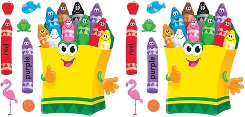 TREND enterprises, Inc. T-8076 Colorful Crayons Bulletin Board Set in Saudi Arabia