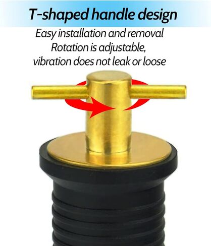 قارب التوصيل T-مقبض استنزاف المكونات قارب استنزاف المقابس المطاط المقابس مع مقبض النحاس قارب الملحقات البحرية النحاس مطلي T-مقبض المكونات المطاط استنزاف المكونات لأقفال المصارف قطرها 1 بوصة in Kuwait