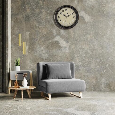 Lumuasky 12 Inch Wall Clocks Battery Operated Silent Non-Ticking Wall Clock Vintage Retro Style Decorative for Living Room Office Kitchen (Bronze) in Saudi Arabia