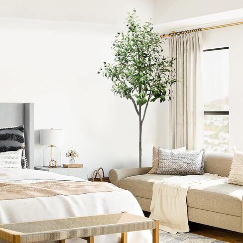 شجرة زيتون صناعية بطول 5 أقدام، شجرة حرير زيتون صناعية طويلة بوعاء مع زارع كبير لفروع زيتون صناعية وفواكه، غرف معيشة حديثة، مكتب منزلي، ديكور حديقة داخلي وخارجي (5 أقدام) in Kuwait