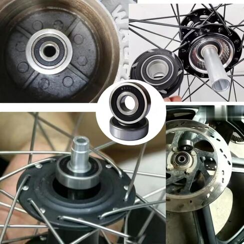 6303-2RSbearing Steel Double Rubber Seal Bearings 17x47x14mm, Pre-Lubricated and Stable Performance and Cost Effective, Deep Groove Ball Bearings(2 Pcs) in Kuwait