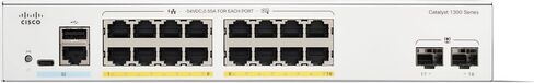 Cisco Catalyst 1300-16P-4X Managed Switch, 16 Port GE, PoE, 4x10GE SFP+, Limited Lifetime Protection (C1300-16P-4X) in Saudi Arabia