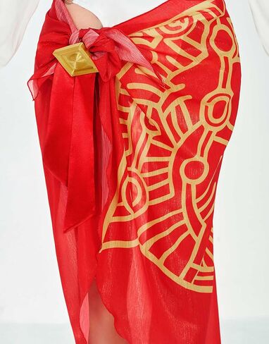 Haikyuu المرأة تأثيري ملابس السباحة شبكة انقطاع قطعة واحدة ثوب السباحة مع الشيفون التستر وتنورة ملفوفة in Kuwait