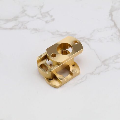 18mm Square Brass Coupling Square Brass Coupler 3D Printer Coupling Parts T8 Z Axis Coupling Compatible with Creality CR10 CR10S Pro 3D Printers in Saudi Arabia