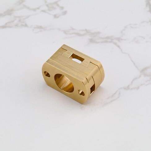 18mm Square Brass Coupling Square Brass Coupler 3D Printer Coupling Parts T8 Z Axis Coupling Compatible with Creality CR10 CR10S Pro 3D Printers in Saudi Arabia