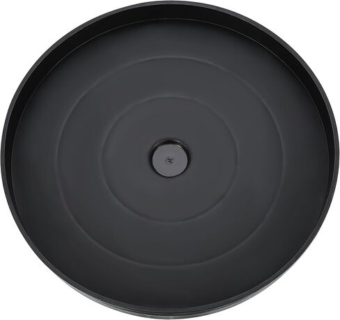 KUAFU 500 رطل طبل دوللي لحاوية مستديرة سعة 55 جالونًا، عربة طبل بلاستيكية شديدة التحمل، عربة أسطوانية بلاستيكية متينة مع 5 عجلات دوارة لنقل العناصر باللون الأسود in Kuwait