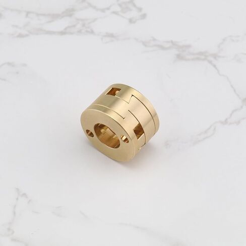 18mm Square Brass Coupling Square Brass Coupler 3D Printer Coupling Parts T8 Z Axis Coupling Compatible with Creality CR10 CR10S Pro 3D Printers in Saudi Arabia