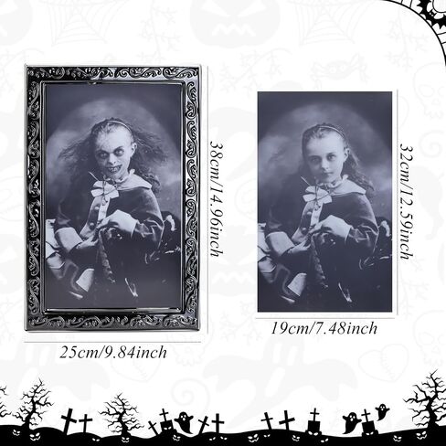 Dohia Halloween Decorations 3D Changing Face Horror Pictures D2-KBXP (D) in Saudi Arabia