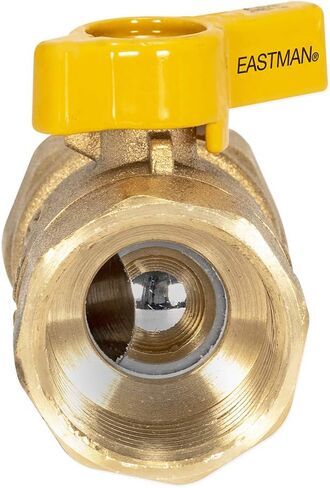 Eastman 1 Inch FIP Straight Gas Ball Valve with 1/4-Turn Handle, Brass Plumbing Fitting, 60013 in Saudi Arabia