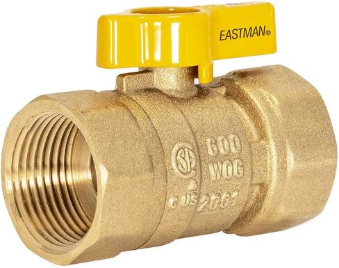 Eastman 1 Inch FIP Straight Gas Ball Valve with 1/4-Turn Handle, Brass Plumbing Fitting, 60013 in Saudi Arabia
