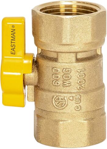 Eastman 1 Inch FIP Straight Gas Ball Valve with 1/4-Turn Handle, Brass Plumbing Fitting, 60013 in Saudi Arabia
