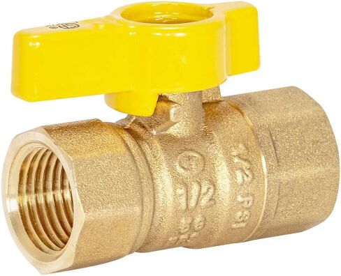 Eastman 1 Inch FIP Straight Gas Ball Valve with 1/4-Turn Handle, Brass Plumbing Fitting, 60013 in Saudi Arabia