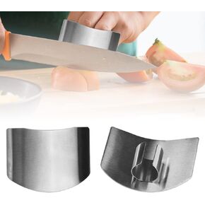 Stainless Steel Finger Guard, Finger Protector for Cutting Food, Multifunctional Finger Guards for Cutting Food, Kitchen Tool Finger Guards Protector for Slicing Dicing (Single Finger-1pcs)