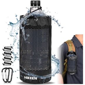 حامل زجاجة مياه على الظهر من Hikeen X-PAC، جراب زجاجة مياه قابل للطي مع رباط مفتوح، حامل زجاجة مياه شبكي خفيف الوزن مقاوم للاهتراء مع حلقة تسلق للسفر والمشي لمسافات طويلة والأنشطة الخارجية in Kuwait