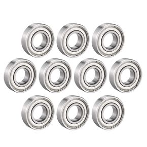 uxcell Deep Groove Ball Bearing Double Shield 10mm x 22mm x 6mm Chrome Steel Bearings 10pcs