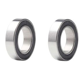 2 pcs 6202-14-2RS Deep Groove Bearings, ID 14mm x OD 35mm x Width 11mm Double Rubber Sealed Ball Bearings, (GCr15) Chrome Steel