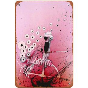 رالف ستيدمان هنتر إس طومسون القيادة مضحك الفن معدن القصدير تسجيل 8x12 بوصة بار حانة داخلي في الهواء الطلق جدار ديكور هدايا للرجل in Kuwait