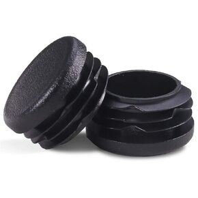 OGC (10 Pack) - 1 1/8 Inch OD Round Black for Plastic Plugs by Cap Cover Tube Durable Chair Glide Insert Finishing Plug