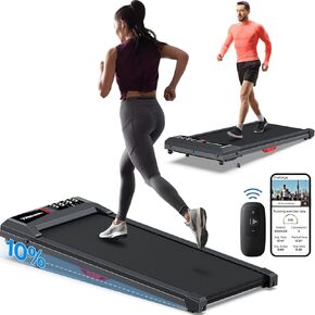 Walking Pad, Under Desk Treadmill for Home Office, 2 in 1 Portable Walking Treadmill with Remote Control, Walking Jogging Machine in LED Display
