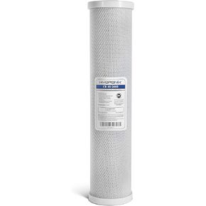 Hydronix CB-45-2005 Whole House, Commercial & Industrial NSF Coconut Carbon Block Water Filter, 4.5" x 20" - 5 Micron