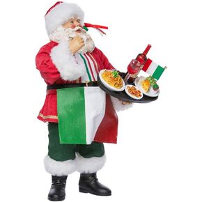 Kurt Adler Fabriche' Beach Santa, 10-Inch, 2-Piece set