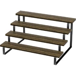 3 Tier Wooden Display Riser Stand Perfume Organizer Stands, Tiered Cupcake Stand Holder, Spice Rack Organizer, Display Shelves Riser Stand Organizer for Decoration, Display Rack Stand Perfume Holder in Saudi Arabia