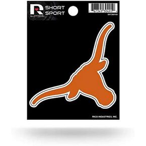 Rico Industries NCAA Texas Longhorns Die Cut Team Logo Short Sport Sticker, 5.00" x 7.00"
