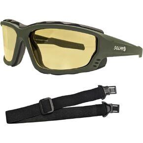 Safety Eyewear, Motorcycle Night Riding Glasses, Anti-Fog, Foam Padding Goggles, Wrap Around Windproof, Dustproof, Hunting, Hiking, Golfing