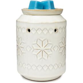 Scentsationals Wax Melt Warmer, Wax Warmer for Scented Wax - Holiday Collection Snowflake Diamond - Candle Wax Melter for Fragrance Cubes and Tarts