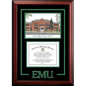 Campus Images MI995SG Eastern Michigan University Spirit Graduate Frame, 8" x 10"