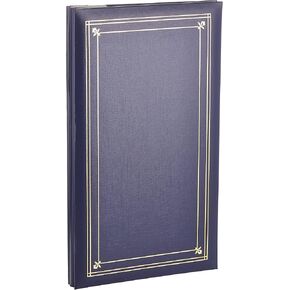 Pioneer Photo Albums 204-Pocket Post Bound Slim Line Leatherette Cover Photo Album for 4 by 6-Inch Prints, Bay Blue